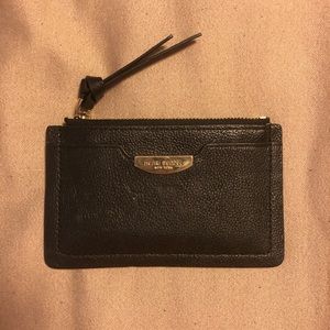 Henri Bendel Small Leather Wallet - Black/White